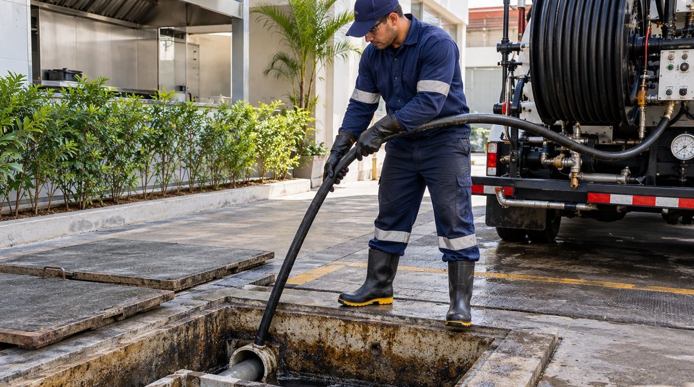 Hidrojateamento de Caixa de Gordura em Blumenau‑SC