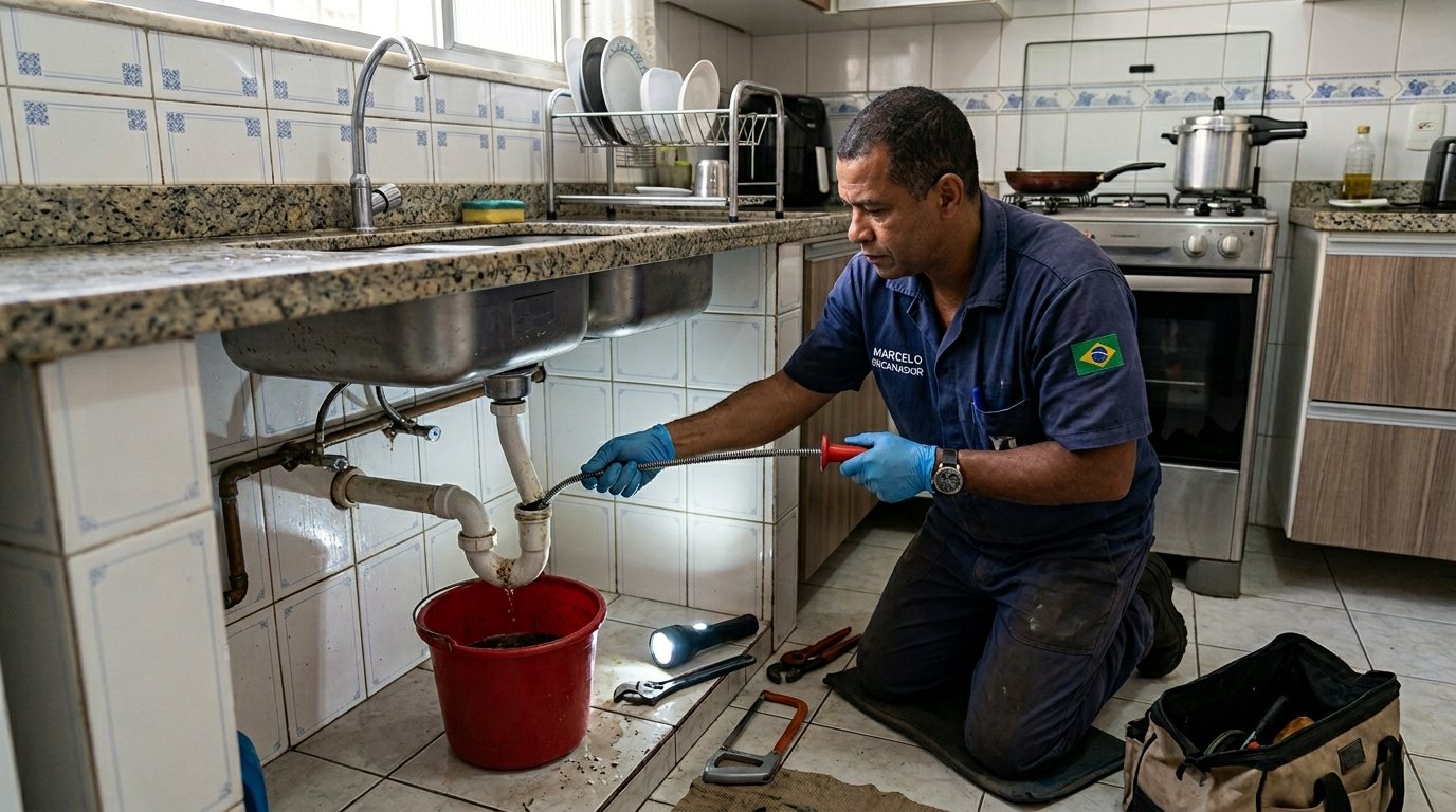 Ligação da Pia da Cozinha em Blumenau‑SC