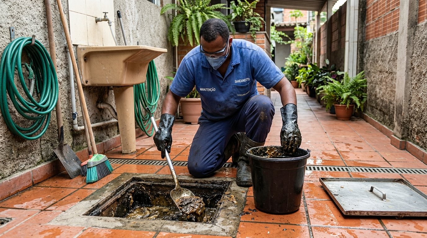 Limpeza de Caixa de Gordura Comercial em Blumenau‑SC
